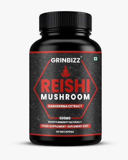 Grinbizz Ganoderma Extract Capsules – Herbal Support for Immunity, Energy & Wellness - Grinbizz exim pvt ltd