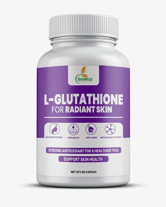 Grinbizz L-Glutathione Capsules – Antioxidant Support for Skin Glow & Detox - Grinbizz exim pvt ltd