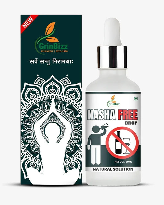 Grinbizz Nasha Free Drops – Herbal Support for De-Addiction & Mental Balance - Grinbizz exim pvt ltd