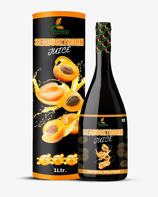 Seabuckthorn Juice Detox: Sugar-Free Body Detox and Immunity Booster - 1 L Quality Drink - Grinbizz exim pvt ltd
