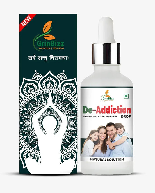 Grinbizz De-Addiction Drops – Herbal Support for Habit Control & Mental Balance - Grinbizz exim pvt ltd