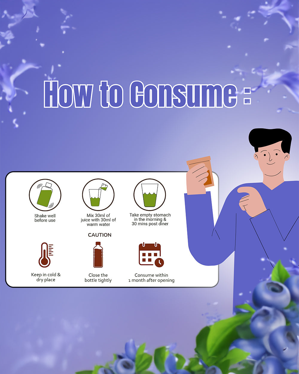 Acai Berry Juice For Skin Health/Boost Immune System (1 L) Grinbizz
