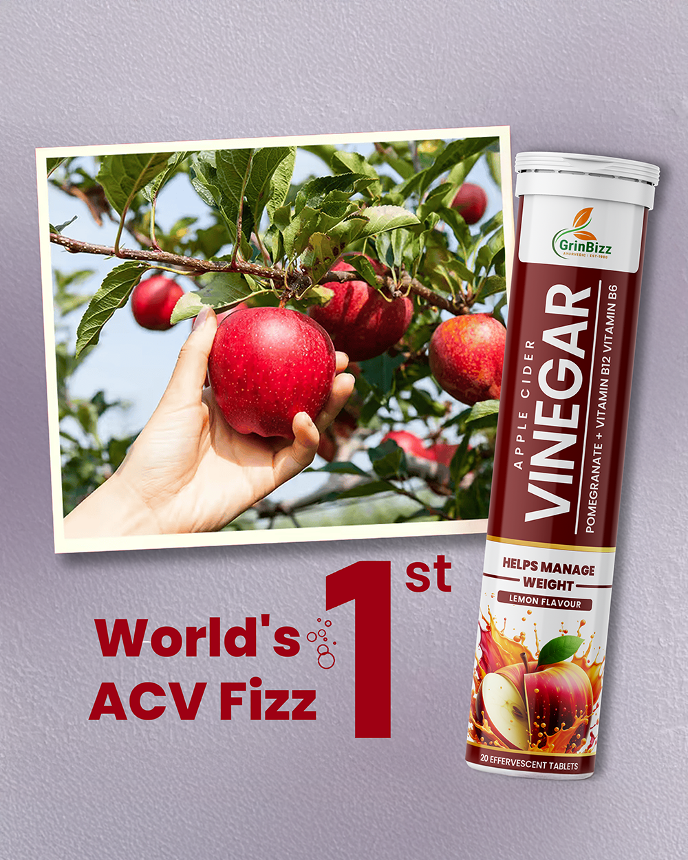 Apple Cider Vinegar Supports Digestive Health & Weight Support