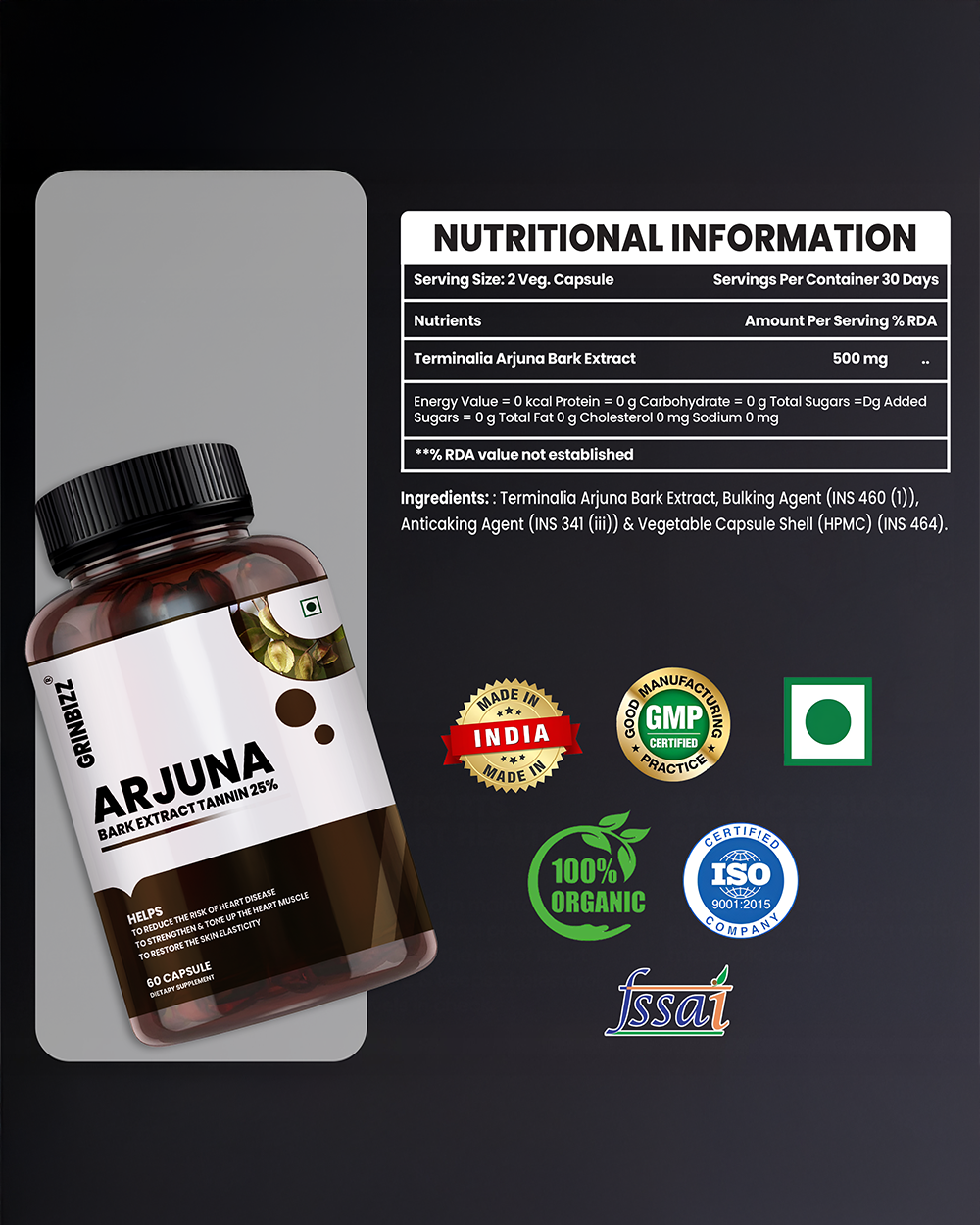 Arjuna Capsule- Promote heart health and support blood pressure