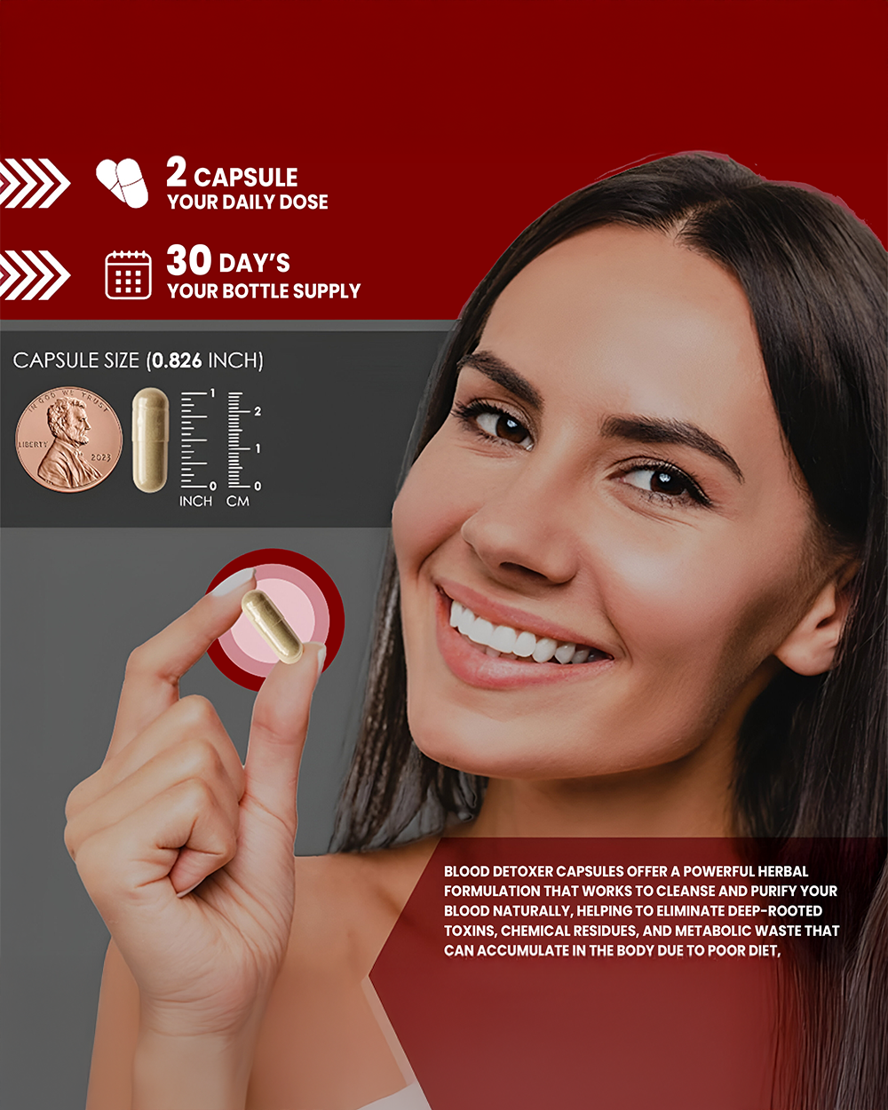 Blood Detox Capsule- Natural Cleanse and Purify Your Body