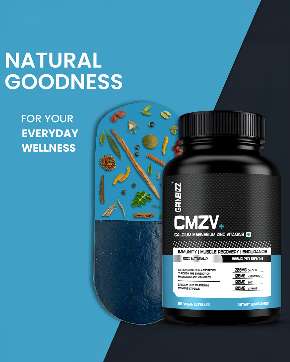 CMZV+ Capsules- Daily Support for Bone, Immune & Muscle Health
