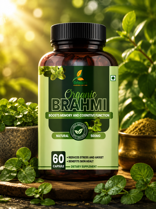 Grinbizz Brahmi Capsules – Ayurvedic Support for Memory, Focus & Mental Clarity
