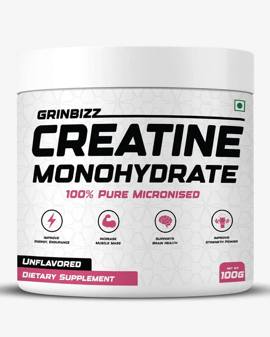 Grinbizz Creatine Monohydrate – Support for Muscle Strength, Power & Workout Performance - Grinbizz exim pvt ltd