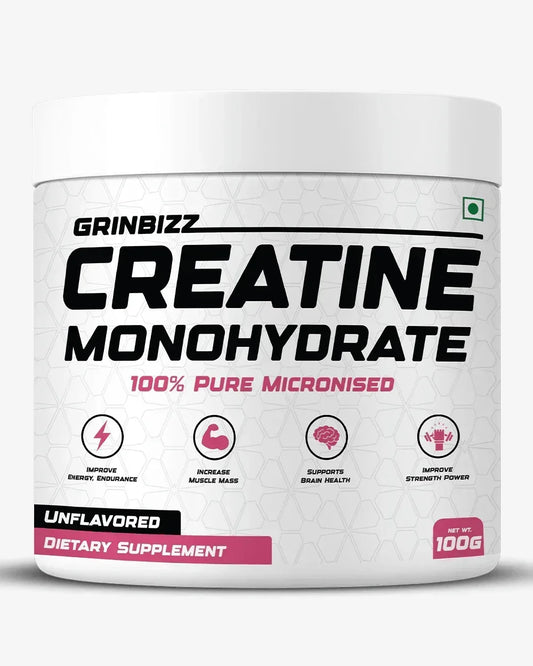 Grinbizz Creatine Monohydrate – Support for Muscle Strength, Power & Workout Performance - Grinbizz exim pvt ltd