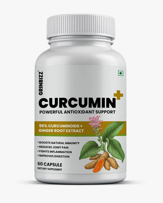 Curcumin Capsules for Natural Anti-Inflammatory and Antioxidant Support - Grinbizz exim pvt ltd