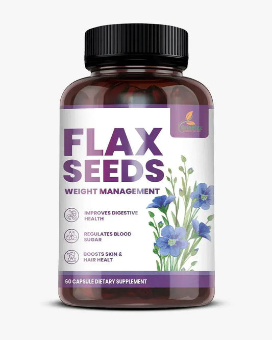 Grinbizz Flaxseed Capsules – Omega-3 Support for Heart Health, Digestion & Wellness - Grinbizz exim pvt ltd