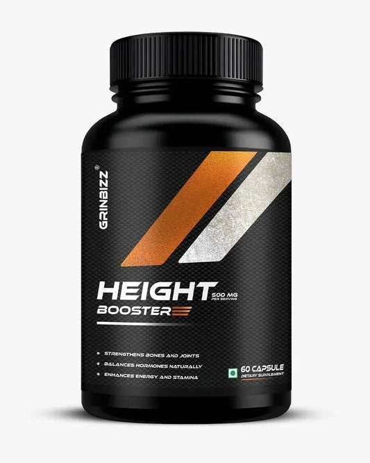 Grinbizz Height Booster Capsules – Herbal Support for Growth, Strength & Bone Health - Grinbizz exim pvt ltd