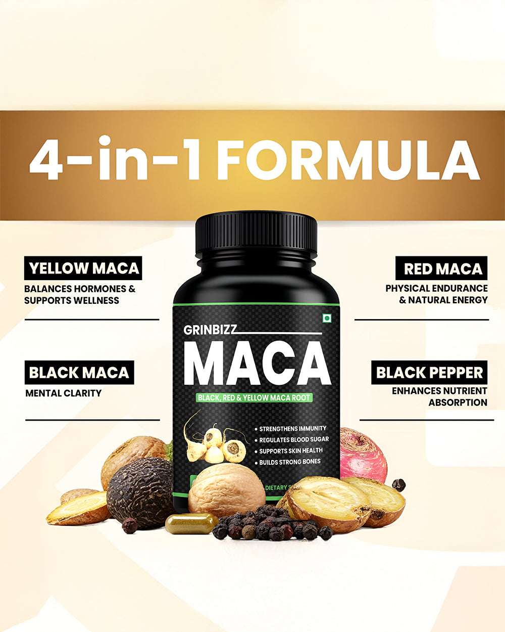 Maca Root Capsule- Boost Energy, Endurance & Stamina Naturally