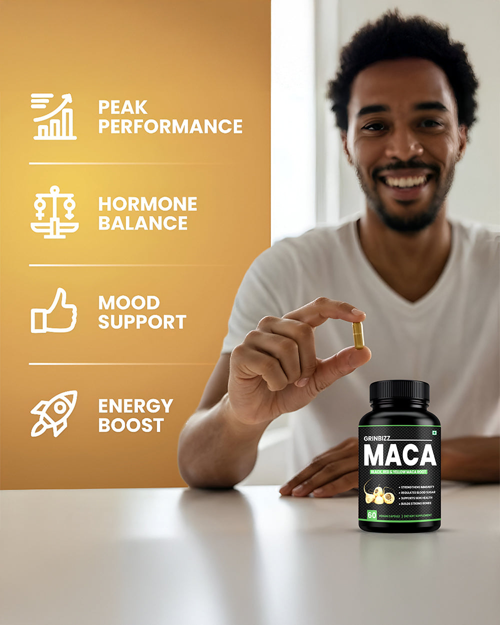 Maca Root Capsule- Boost Energy, Endurance & Stamina Naturally