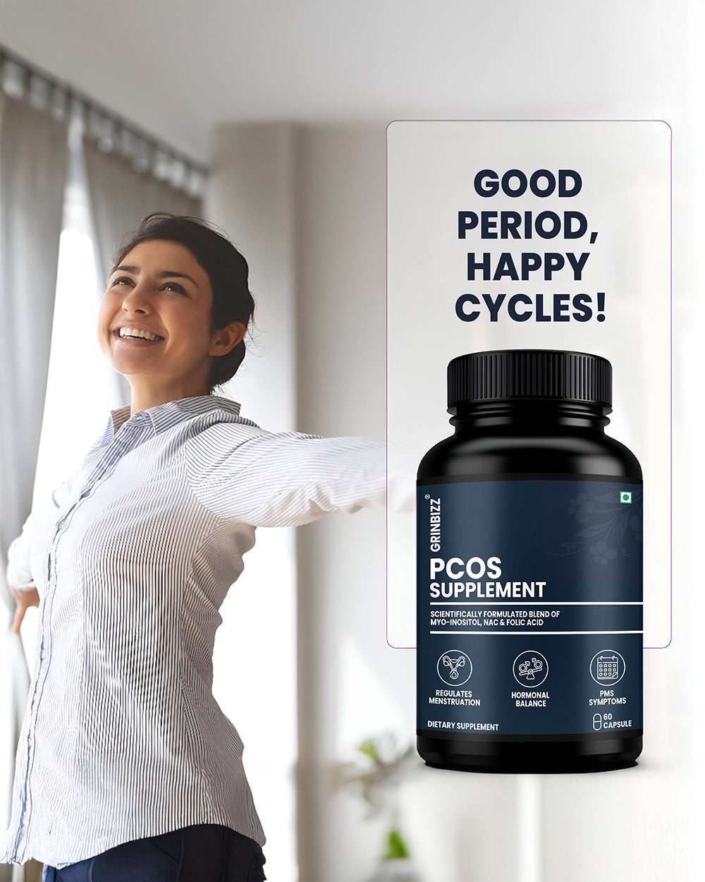 Pcos Capsules- Support for Daily Balance, Harmony & Wellness