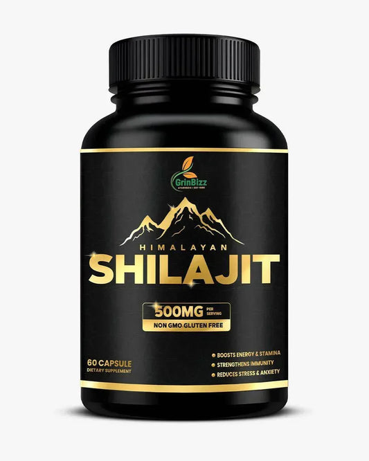 Grinbizz Shilajit Capsules – Ayurvedic Support for Energy, Stamina & Vitality - Grinbizz exim pvt ltd