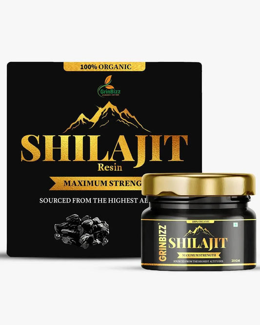 Shilajit Resin for Men - Ashwagold for Power, Stamina & Vitality - Grinbizz exim pvt ltd
