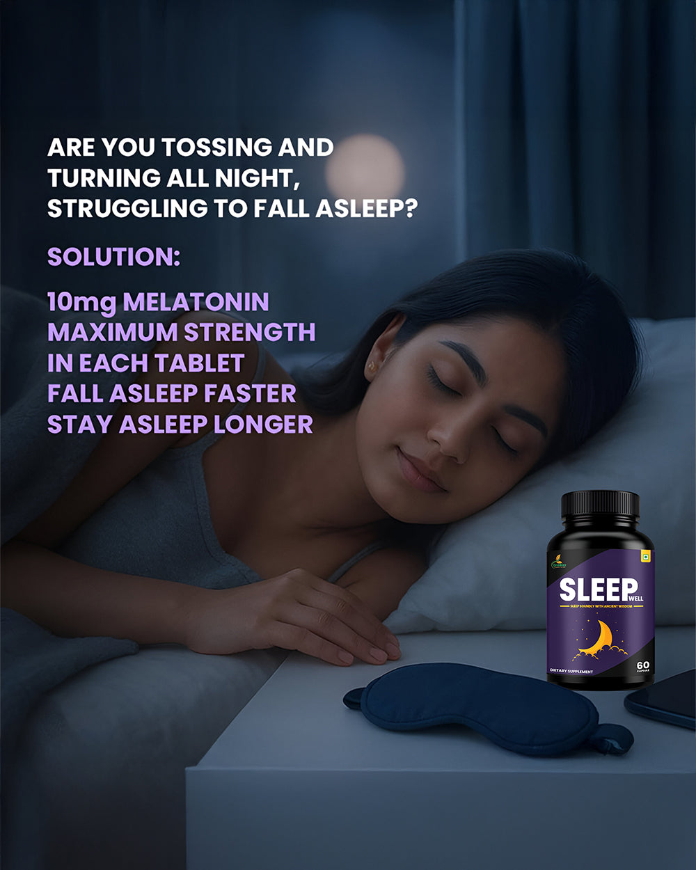 Sleepwell Capsules- Natural Relief for Insomnia & Better Sleep