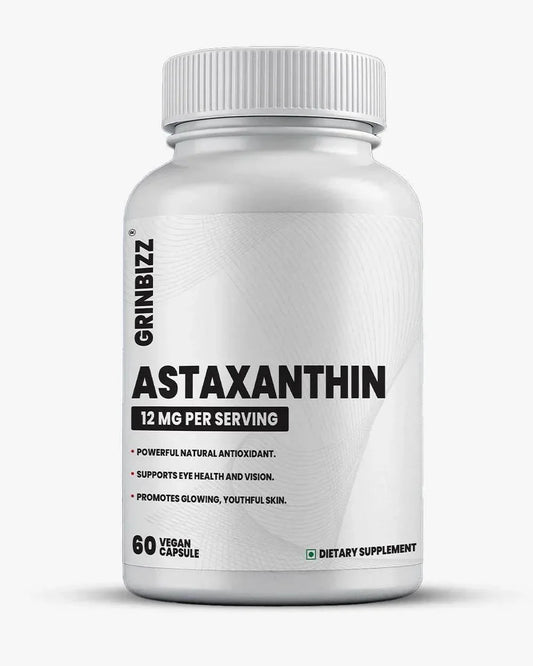 Grinbizz Astaxanthin Capsules – Powerful Antioxidant Support for Skin, Eyes & Immunity - Grinbizz exim pvt ltd