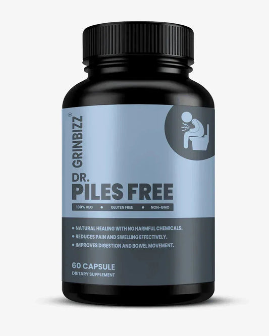 Grinbizz Piles Free Capsules – Ayurvedic Support for Piles Comfort & Digestive Health - Grinbizz exim pvt ltd