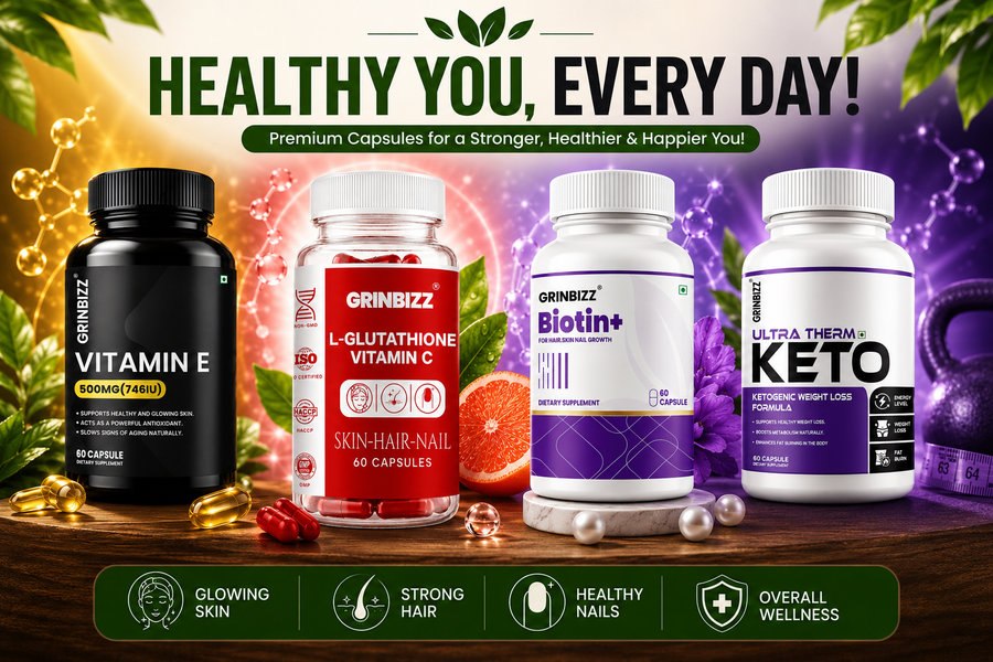 Biotin Capsules, L-Glutathione, Vitamin E & Keto – Complete Guide to Popular Wellness Supplements