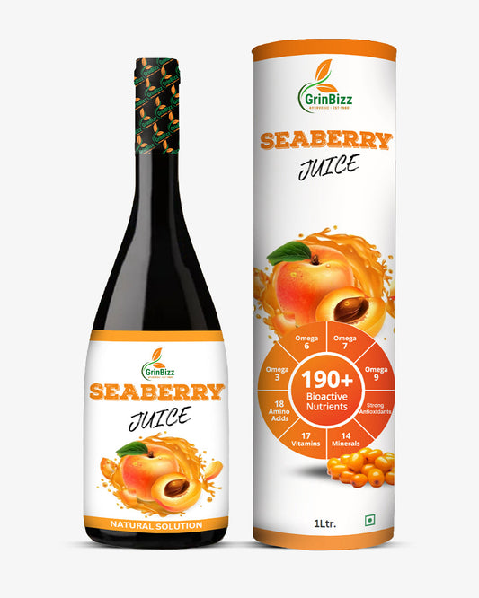 Seaberry Juice Healthy Heart Care/Boost Immune/Digestive care  (1 L) Grinbizz