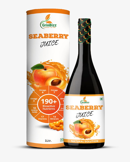 Seaberry Juice for Heart Health - Immune Booster and Digestive Care, 1L