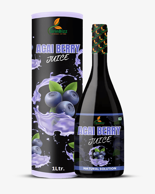 Acai Berry Juice for Skin Health and Immune Boost (1 L) - Grinbizz exim pvt ltd