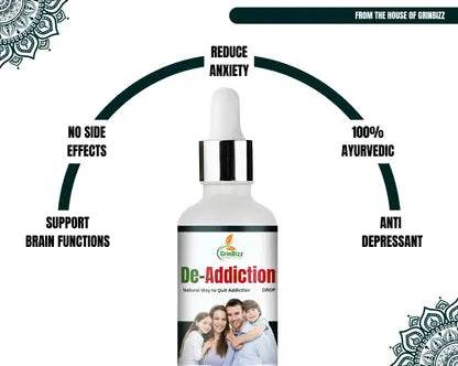 De-Addiction Drops for Effective Recovery and Wellness - Grinbizz exim pvt ltd