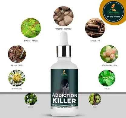 Addiction Killer Drops for Effective Relief from Cravings and Dependency - Grinbizz exim pvt ltd