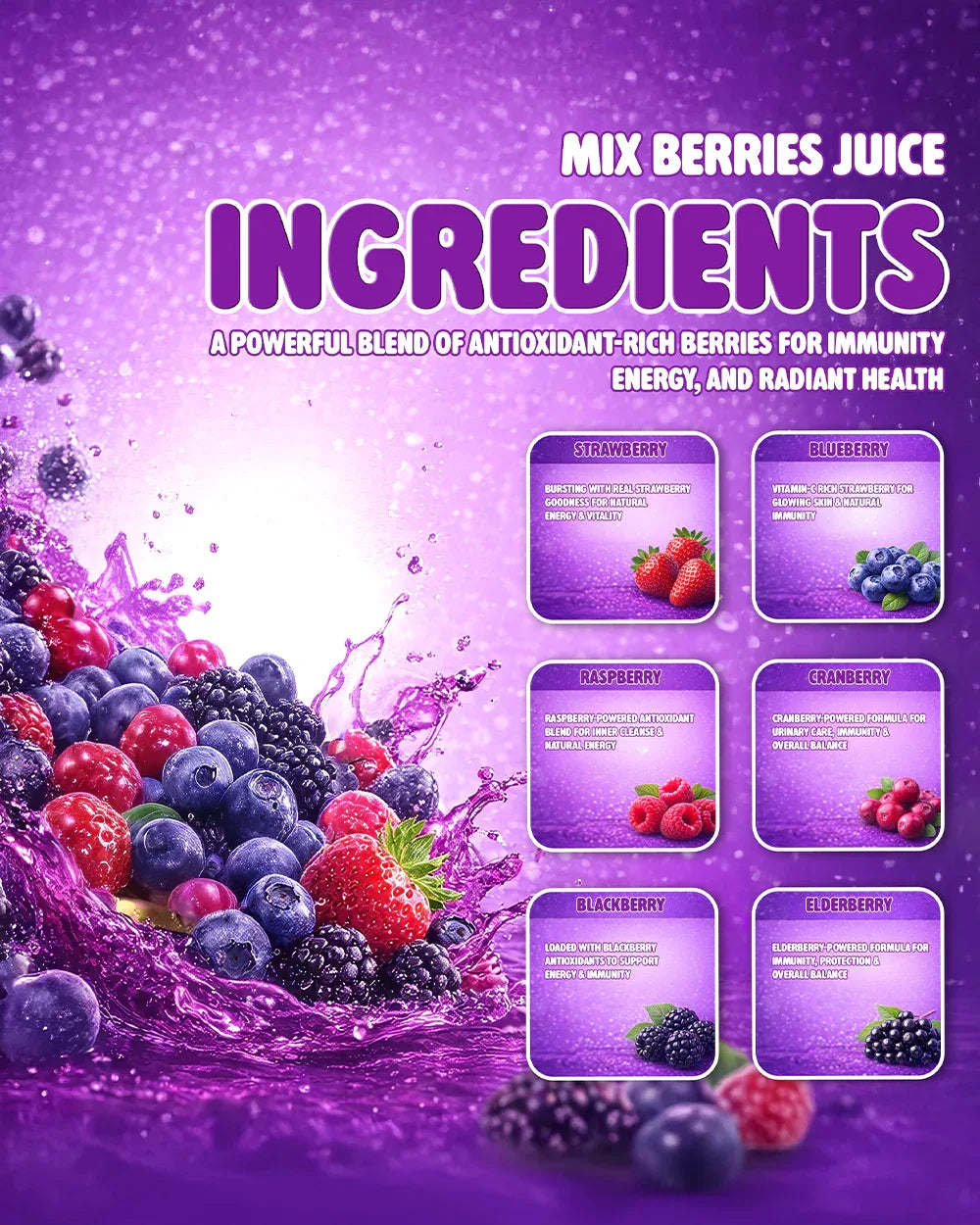 mix berries juice - Grinbizz exim pvt ltd