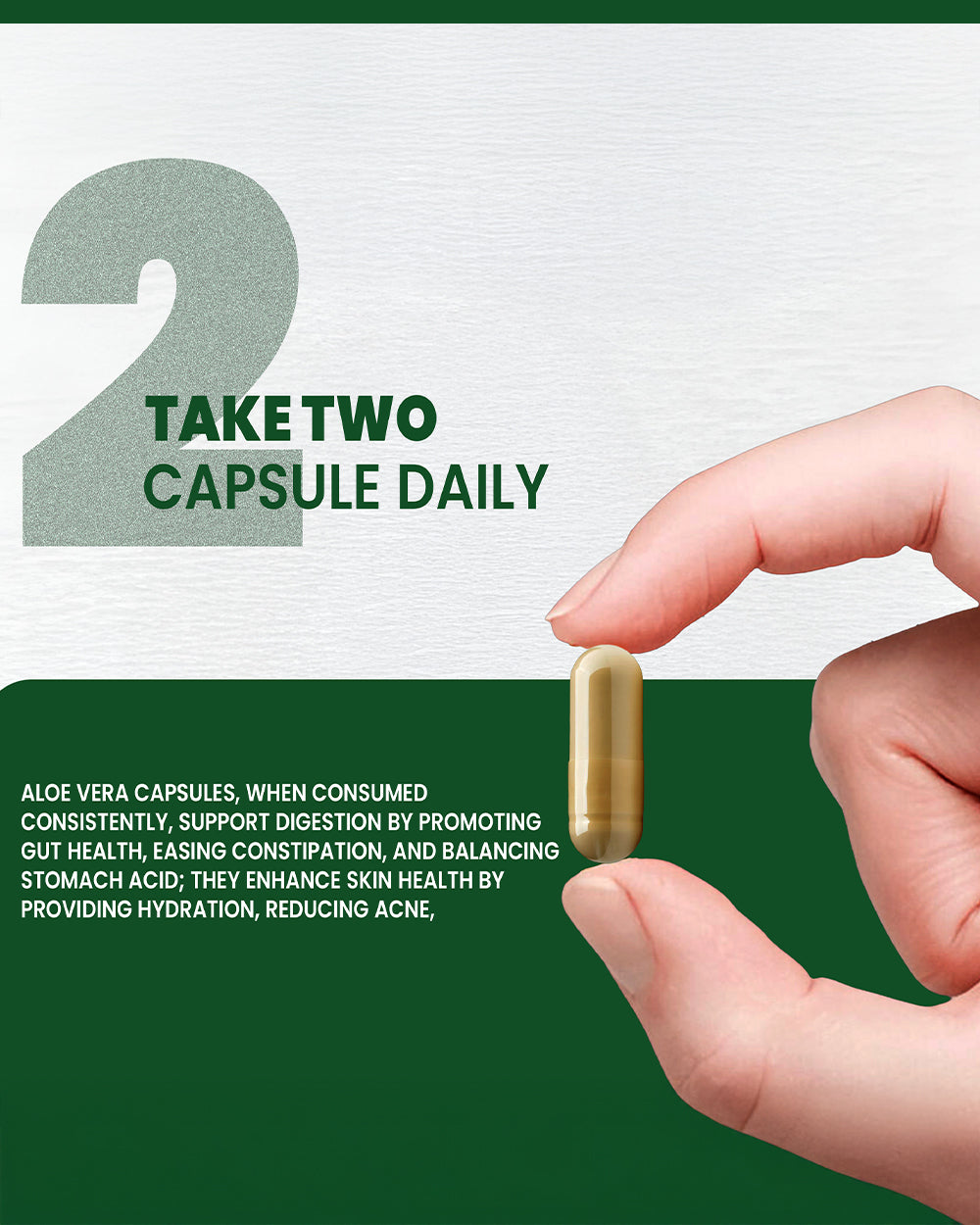 Aloevera Capsules – Natural Digestive & Skin Health Support 