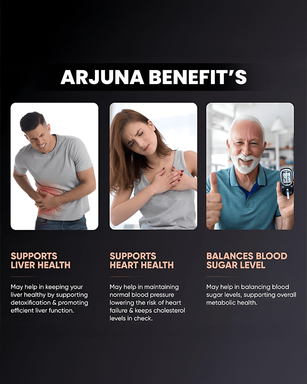 Arjuna Capsules for Heart Health - Promote Heart Wellness & Support Blood Pressure - Grinbizz exim pvt ltd