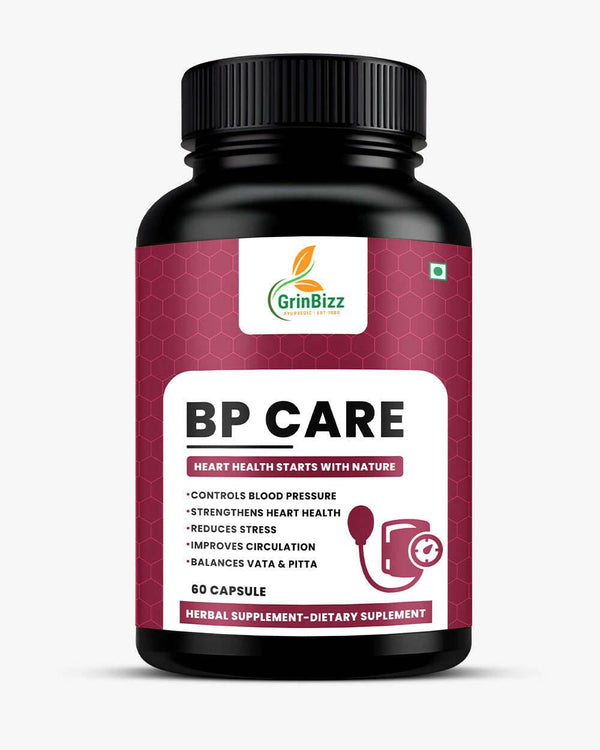 BP Care Capsules - Natural Blood Pressure Support & Wellness - Grinbizz exim pvt ltd