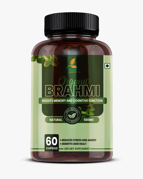 Brahmi Capsules for Memory Enhancement - Boost Mental Clarity and Focus - Grinbizz exim pvt ltd