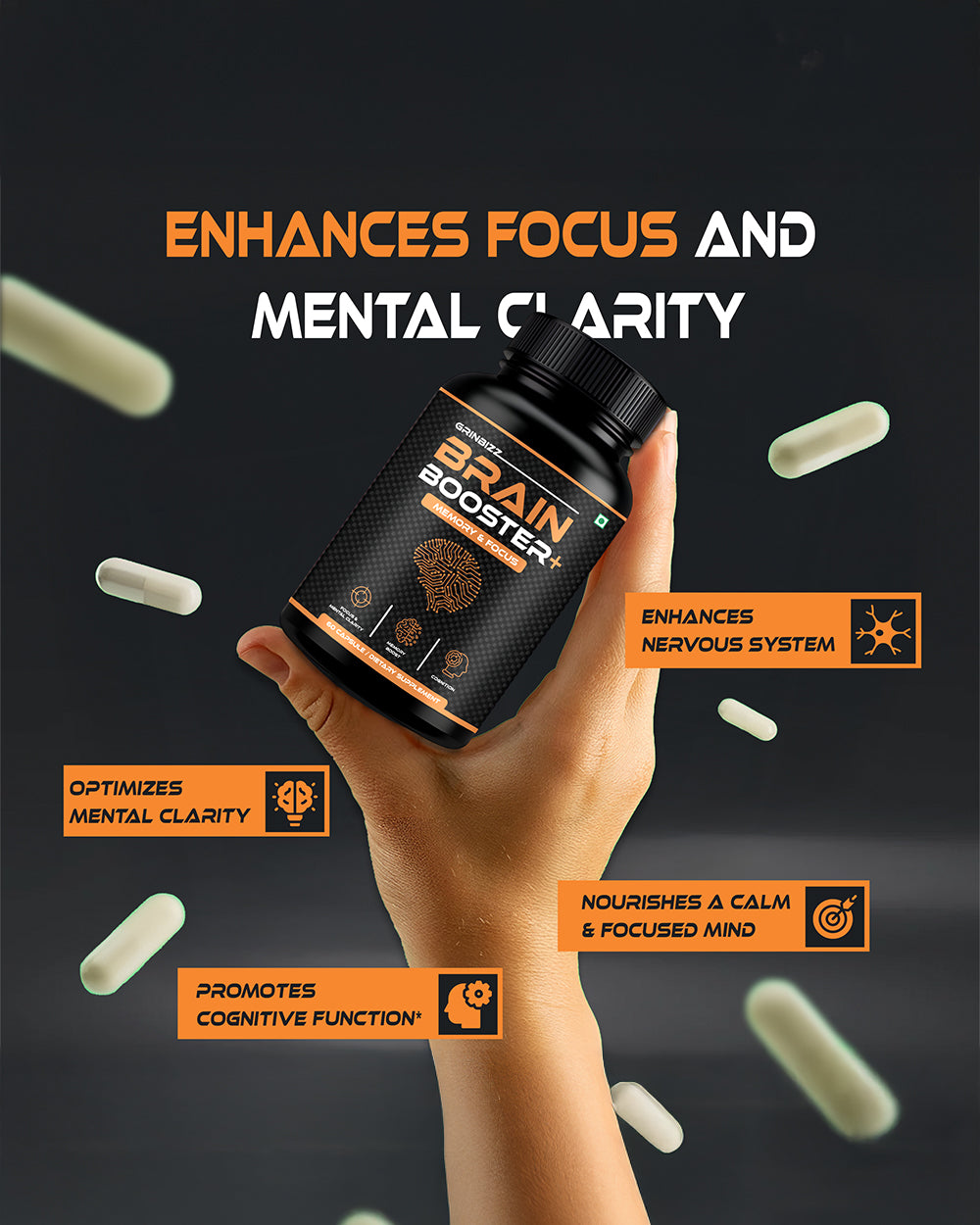 Brain Booster Capsule- Brain Booster For Mental Well-being
