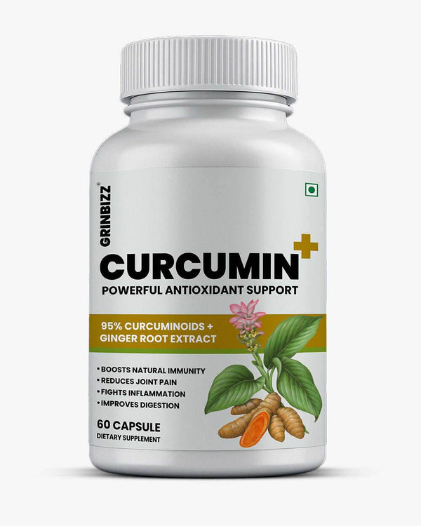 Curcumin Capsules for Natural Anti-Inflammatory and Antioxidant Support - Grinbizz exim pvt ltd