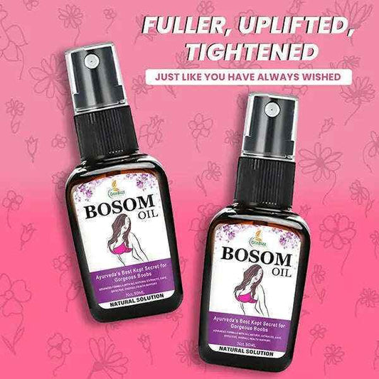 Herbal Bosom Oil for Natural Firmness, Skin Care & Nourishment - Grinbizz exim pvt ltd