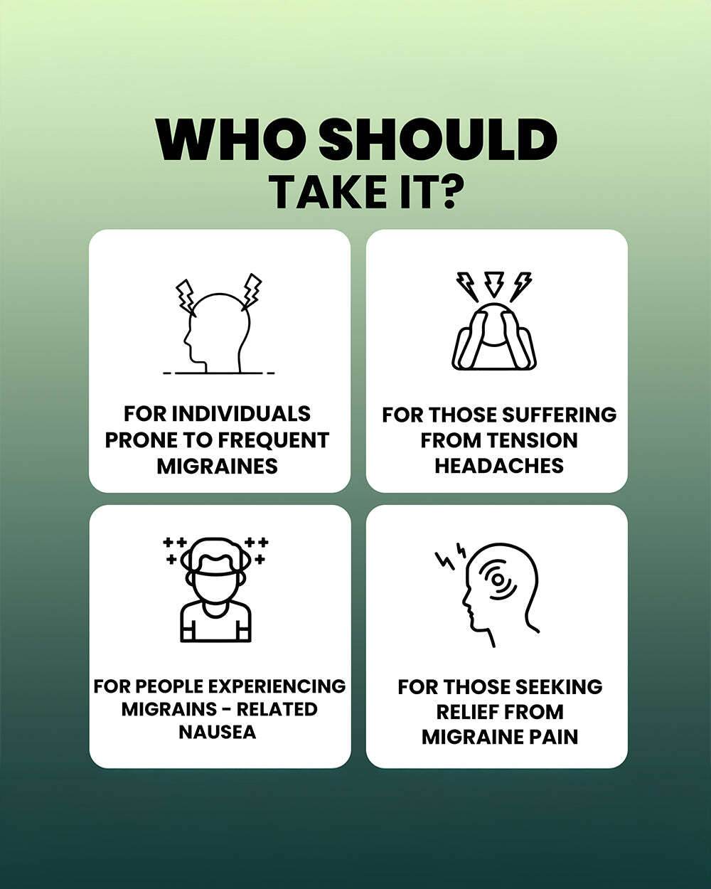 Migraine Relief Capsules for Fast Support Against Tension and Discomfort - Grinbizz exim pvt ltd