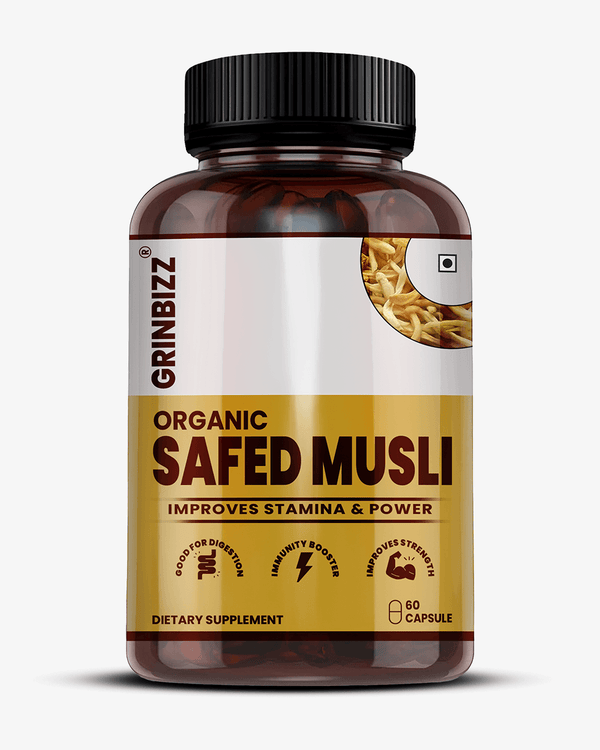Safed Musli Capsules – Strength, Stamina & Vitality Booster - Grinbizz exim pvt ltd
