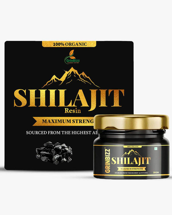 Shilajit Resin for Men - Ashwagold for Power, Stamina & Vitality - Grinbizz exim pvt ltd
