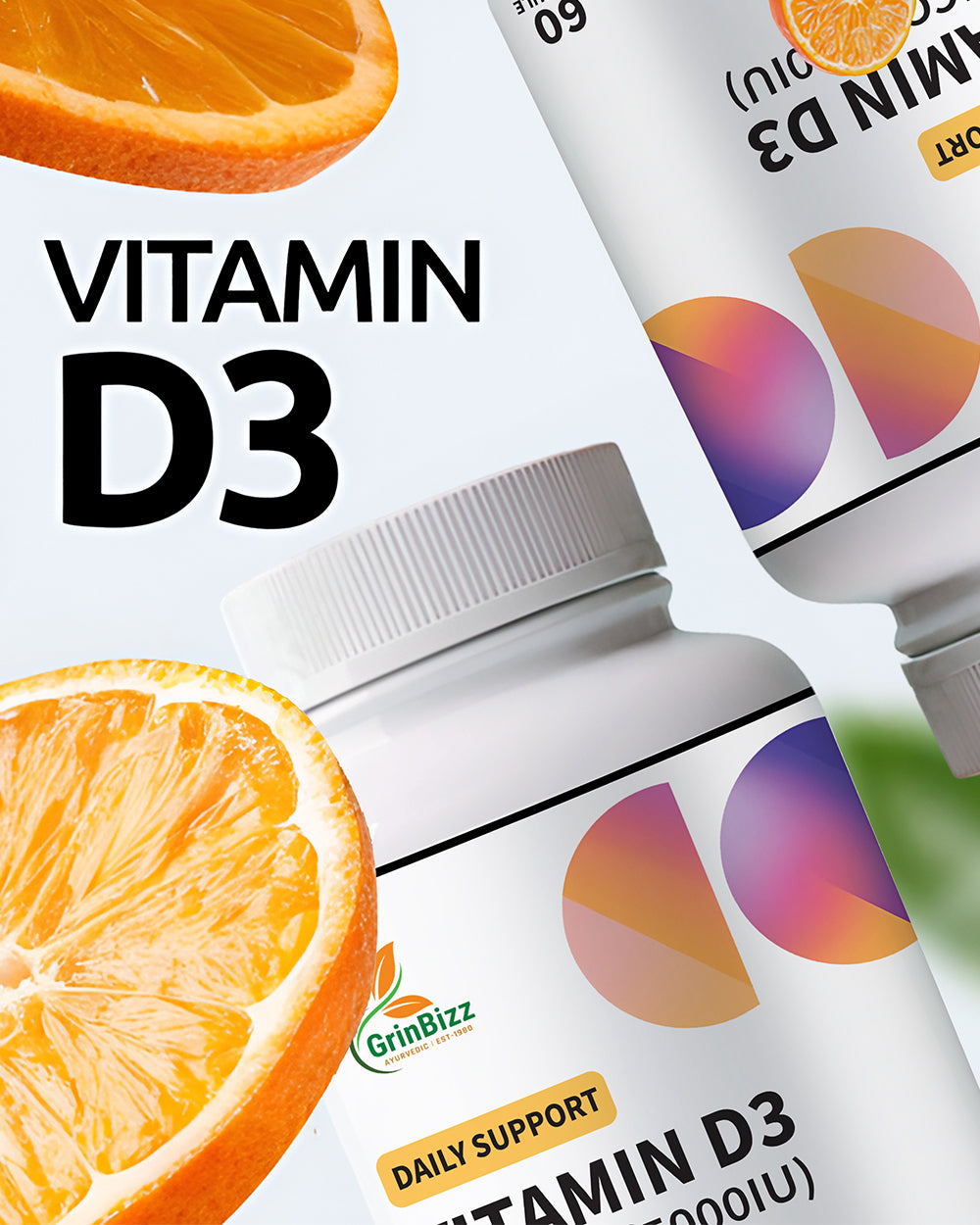 Vitamin D3 Capsules- Bone,health Immunity and Mood Support