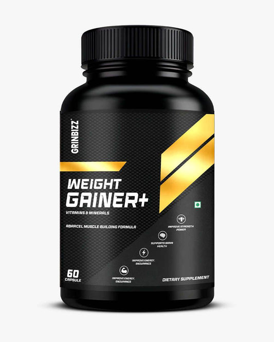 Weight Gainer Capsules for Enhanced Muscle Growth and Strength | 120 Premium Supplements - Grinbizz exim pvt ltd