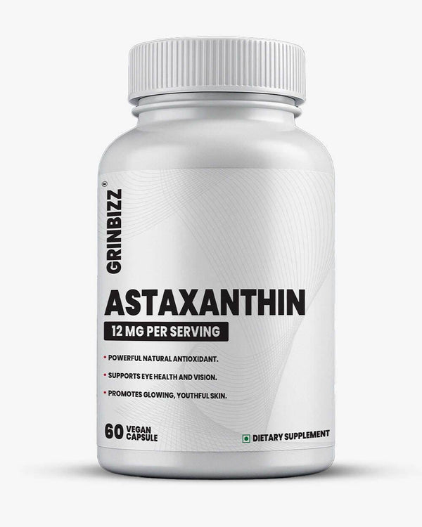 Astaxanthin Capsules for Antioxidant and Cellular Support - Grinbizz exim pvt ltd