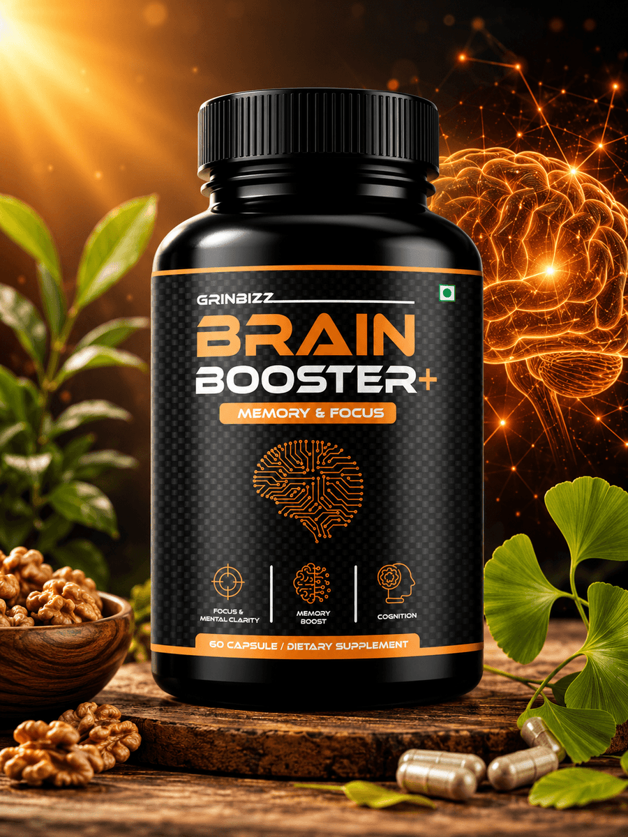 Brain Booster Capsules for Memory & Focus | Grinbizz