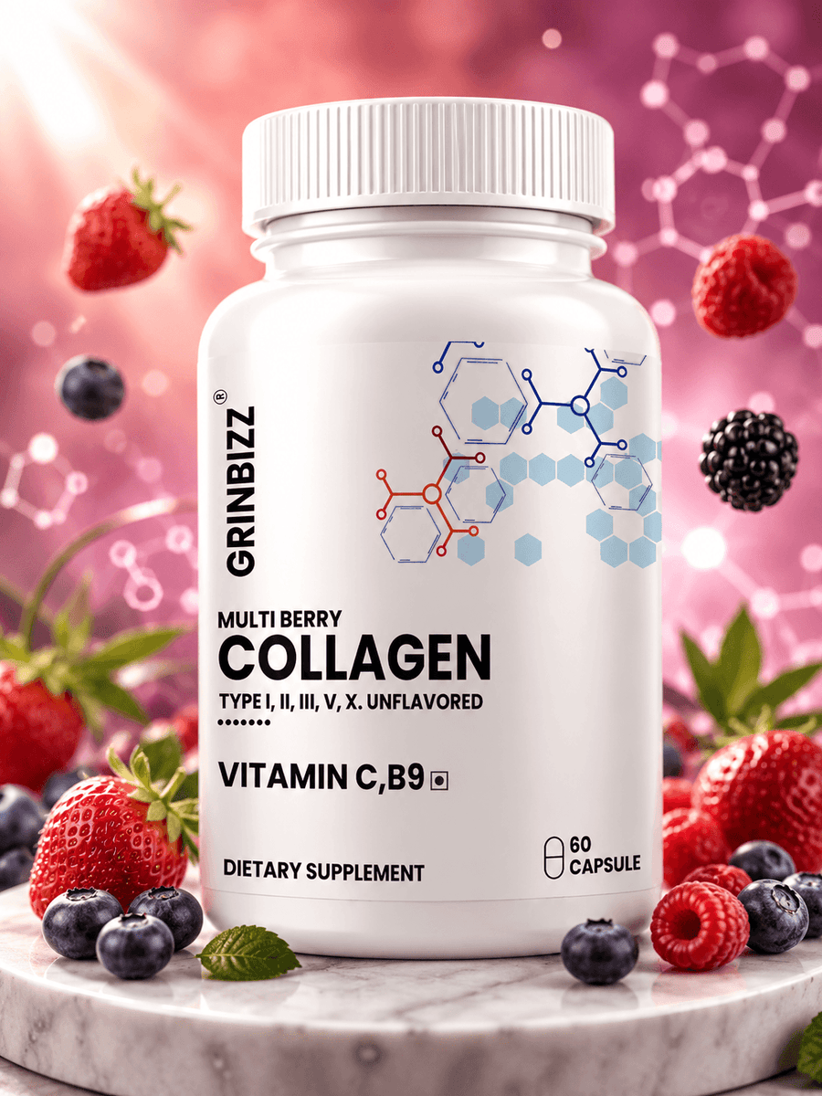 Collagen Capsules for Skin, Hair & Joint Health | Grinbizz