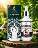 GrinBizz anti-addiction product with packaging on a natural background