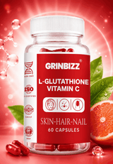 Grinbizz L-Glutathione Vitamin C Capsules – Skin, Hair & Nail Support Grinbizz exim pvt ltd