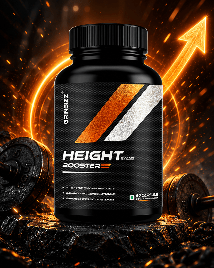 Height Booster Capsules for Growth & Bone Health | Grinbizz