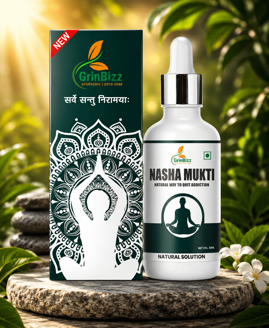 Nasha Mukti Drops for Wellness Support | Grinbizz